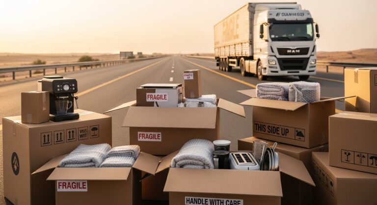 شحن المستلزمات المنزلية من الرياض لمصر بأمان كامل